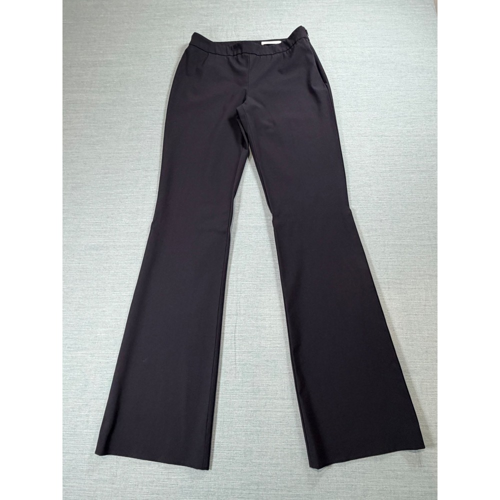 Hugo Boss Flare Trousers Zs 6 Dark Navy Blue Excellent Side Zip Stretch Workwear
